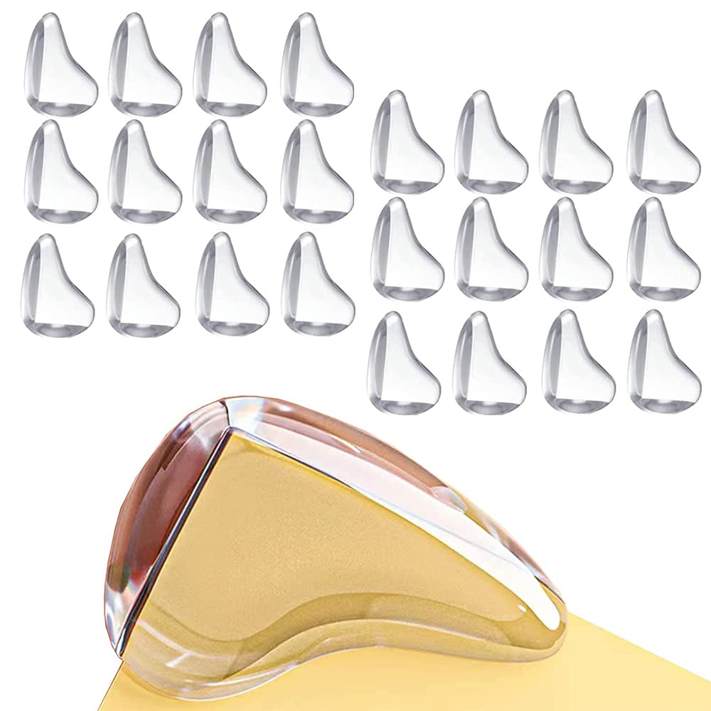 Corner Protectors for Kids, 24 Pack Safety Corner Guards Clear Furniture Table Corner Protection, Against Sharp Corners, Soft, Keep Baby Safe (water drop)