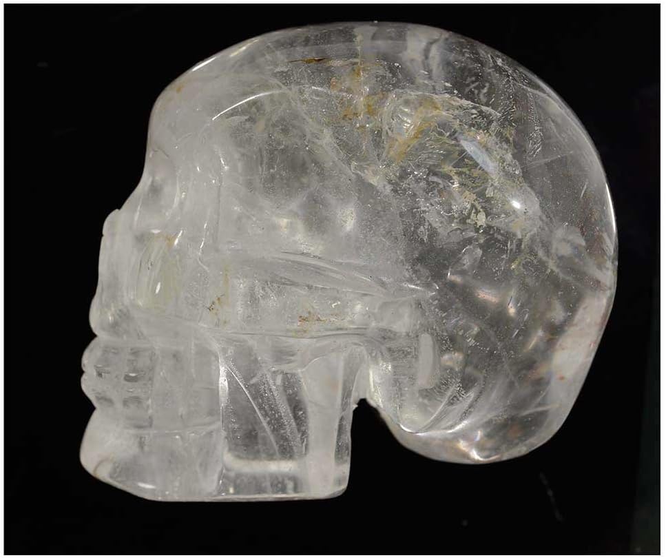 Quartz Skull Rock Crystal Carved Realistic Crystal Healing 3 Inch