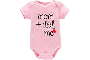 Mom And Dad Loves Me Romper I Love Mommy and Daddy Funny Cute Infant Baby 𝐂reeper One Piece Baby Bodysuit