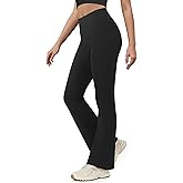Yoga Pants for Women High Waisted Flare Leggings Bell Bottom Leggings Front Seamless Flared Workout Pants Tummy Control