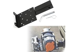 Maureen 2" Receiver Universal Trailer Hitch Winch Mount Plate Fit for ATV UTV Winch Cradle Mounting Bracket