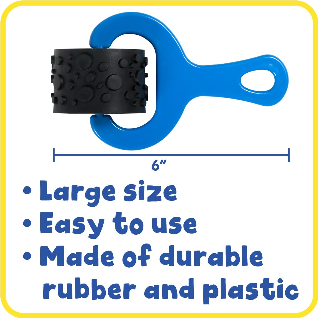 READY 2 LEARN Paint and Dough Explorers - Set 1 - Set of 4 - Sturdy, Chunky Texture Rollers for Kids and DIY - Art Tools for Pottery, Posters and Dough
