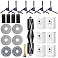 SavStor Replacement Accessories Set for Ecovacs Deebot X2 Omni / X2 / X2 Pro / DEX86 Robot Vacuums, 1 Main Brush, 6 Side Brushes, 4 Filter, 6 Mop Pads, 6 Dust Bag, 1 Brush