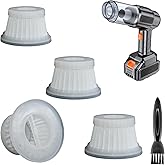 Feenynic 4 Pack Hepa Replacement Filters Compatible with MBNGF Car Vacuum Cordless, Model X9 ULTRA, Handheld Car Vacuum Filters Works with ZARIMI X12-ULTRA Car Vacuum