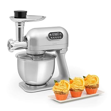 Klarstein Curve Plus Küchenmaschine • Rührgerät mit 5 L Schüssel • 4-in-1 Fleischwolf • multifunktional • planetarisches Rühr