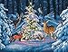 Dimensions Woodland Glow Counted Cross Stitch Kit, 14 Count Navy Aida, 14'' x 11''