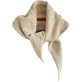 TYATVS Knit Triangle Scarf for Women Knitted Head Scarf Y2k Bandana Fisherman Downtown Girl Aesthetic Accessories