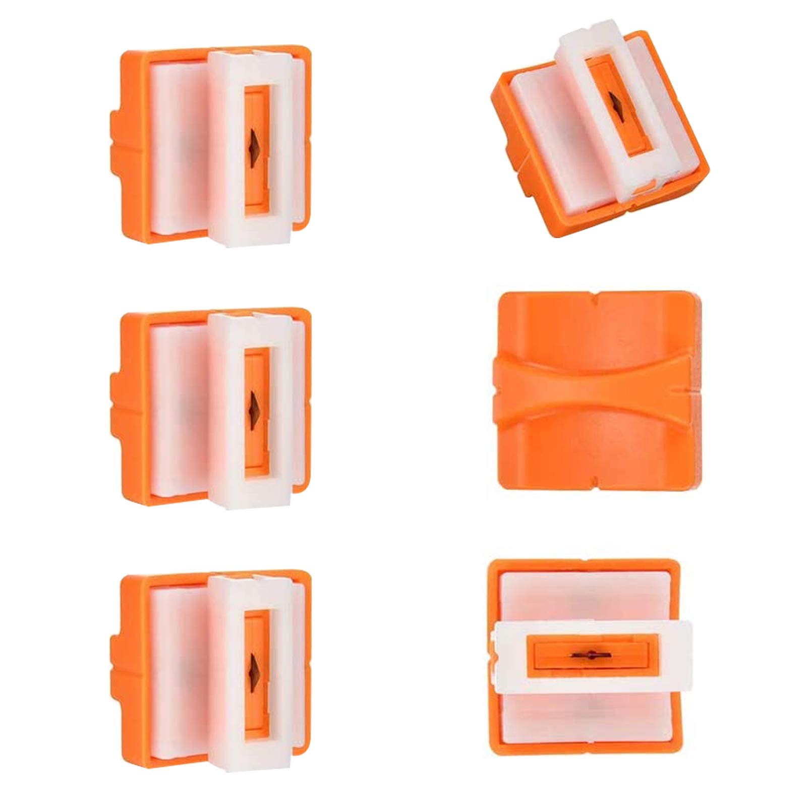 6 Pieces Paper Cutter Replacement Blades, Replacement Cutting Blades Paper Trimmer Blades Paper Cutting Blades Photo Cutter Tools with Automatic Security Safeguard Design for A4 Paper Trimmer Card