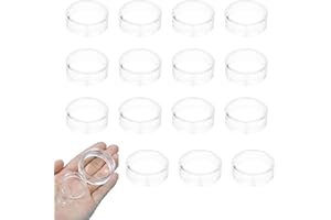 CRZQXOUR 15 acrylic display stands, transparent ring baseball stands, plastic circular golf ball stands, baseball tennis series, used for decorating eggs, crystal balls, marble, balls, spheres, collectibles