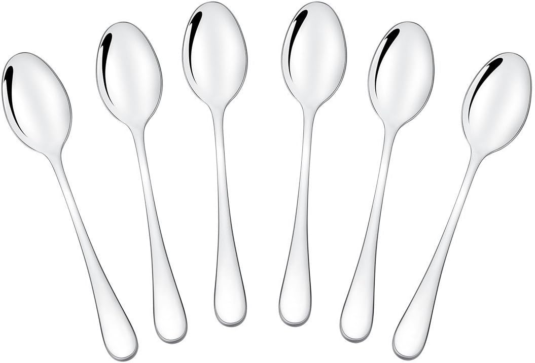 SONGZIMING Demitasse Espresso Spoons, Mini Coffee Spoon, 18/10 Stainless Steel Small Spoons for Dessert, Tea,Set of 6: Kitchen & Dining