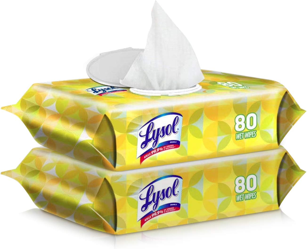 2PC Wipes Wet Wipes Soft Cleaning Wipes Detergent Portable Wet Wipes for All Daily Protection Usage,80ct