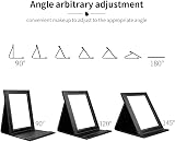 DUcare Folding Desk Mirror 6x8 in Ultrathin Portable with Adjustable Stand view 2