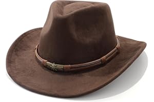 BELTROAD Cowboy Hat for Men Women Classic Cowgirl Hat Wide Brim Western Women Mens Cowboy Hats Christmas Cowgirl Hats Gifts