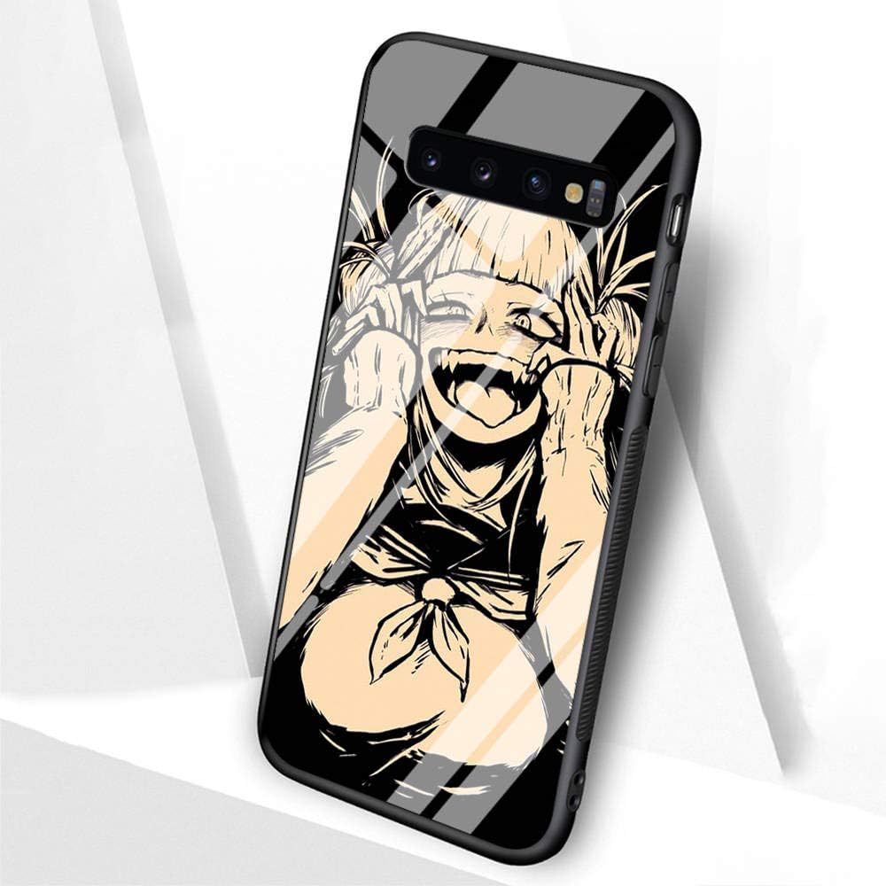 DTLI Designed for Samsung Galaxy S8 Case，Tempered Glass Back Cover and TPU Soft Silicone Rubber Frame Provide 360°Full Edge Protection for Mobile Phones TT-22 Anime My Hero College Yukiko
