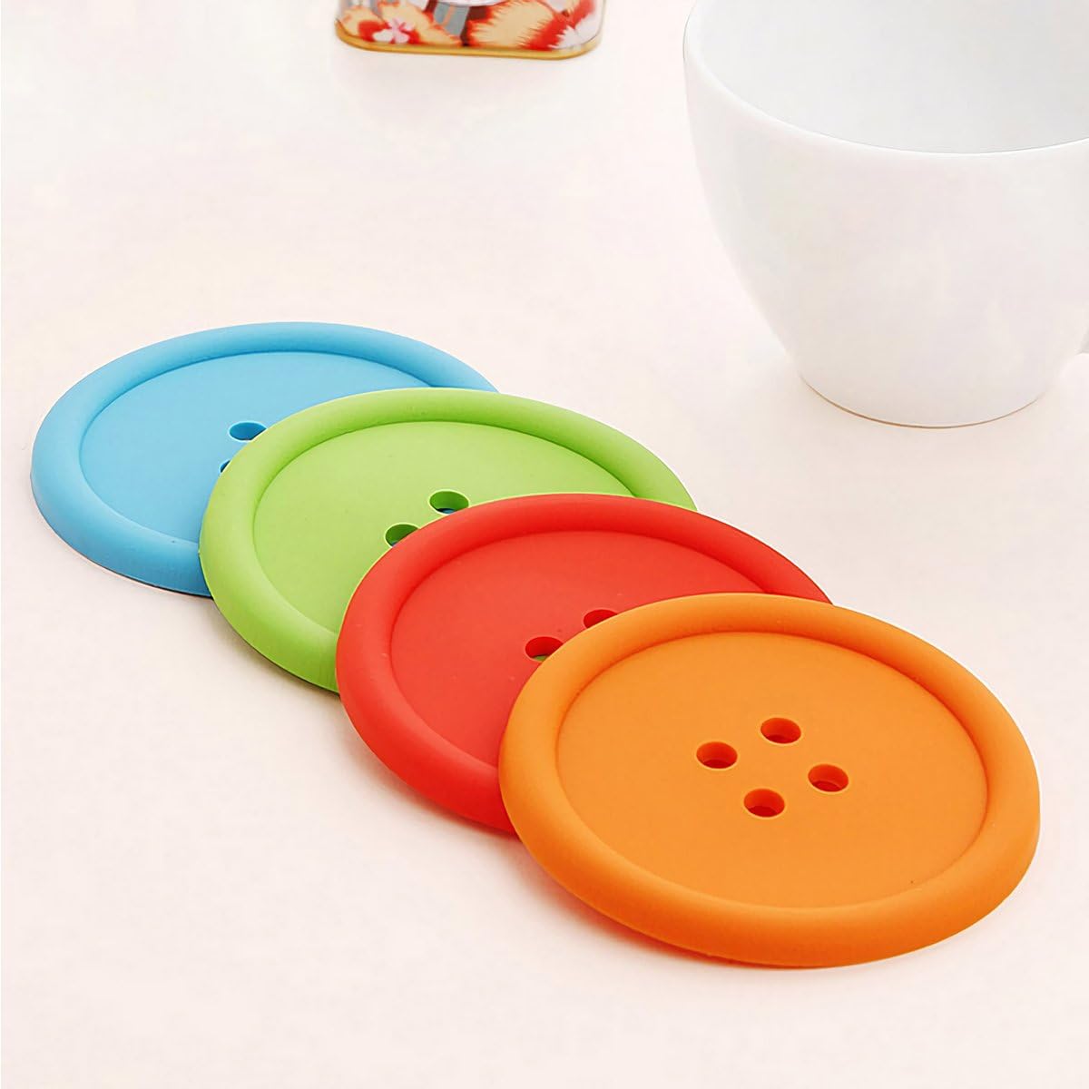 FFROMLIFE ボタンコースター 4枚セット