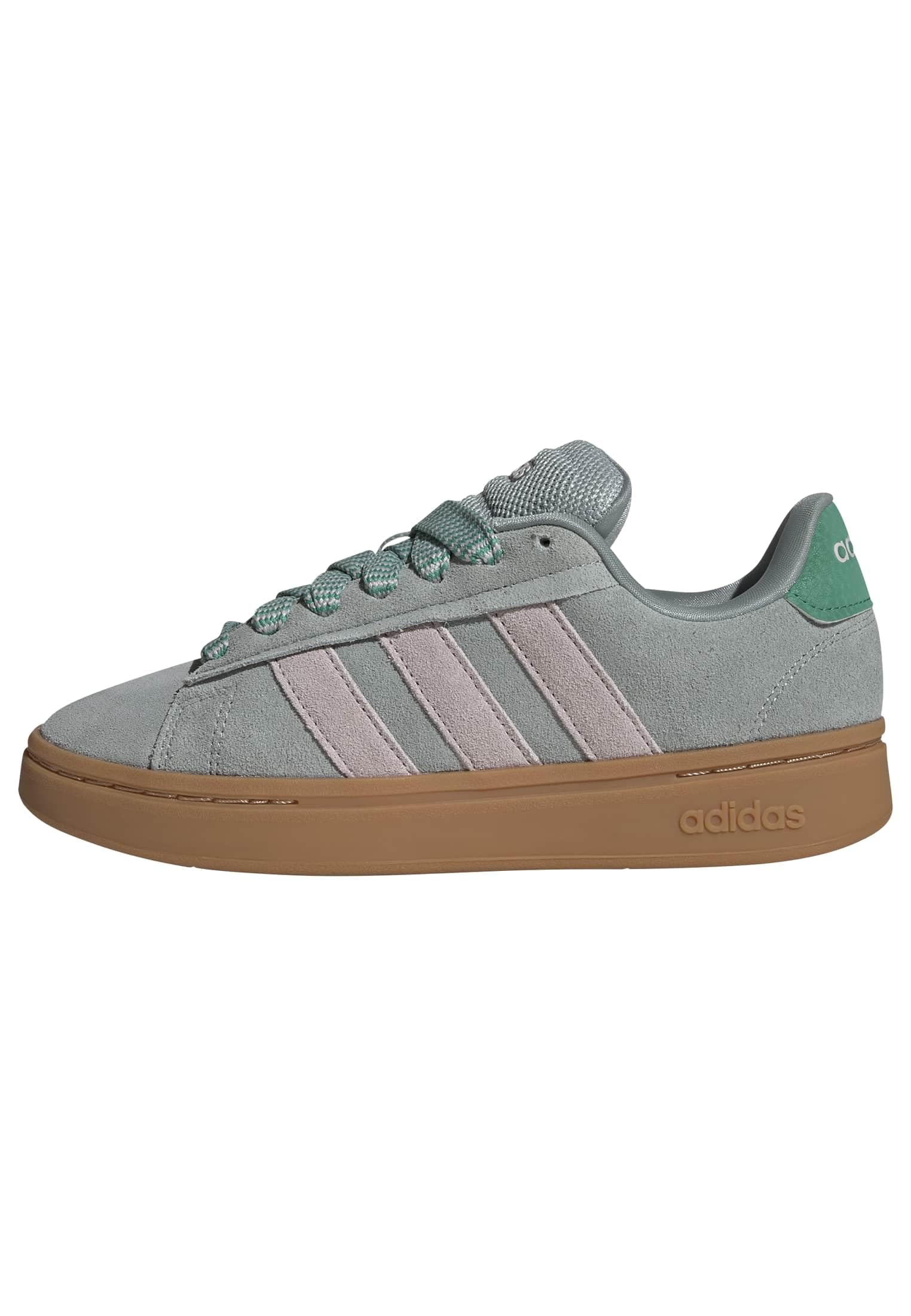 adidas Women's Grand Court Alpha 00s, Wonder Sage/Ice Purple/Gum, 7 Image