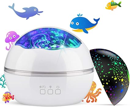 rotating light projector for babies