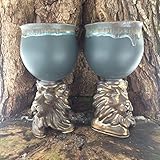 Ceramic Stoneware Lion-Head Goblet