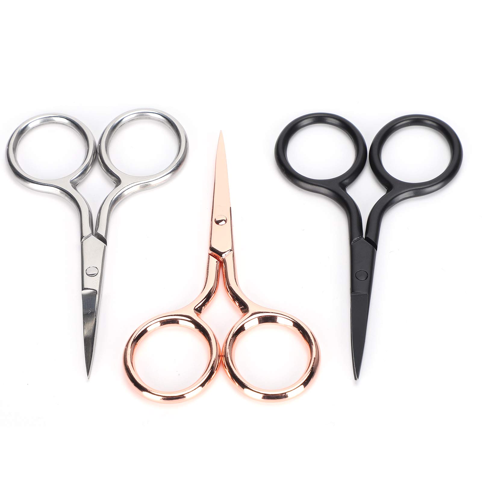 SALUTUYA Craft Scissors Vintage Scissors, Small and Light, Rust and Wear Resistance, Eyebrow Scissors, Cutting Tools for Embroidery for Sewing