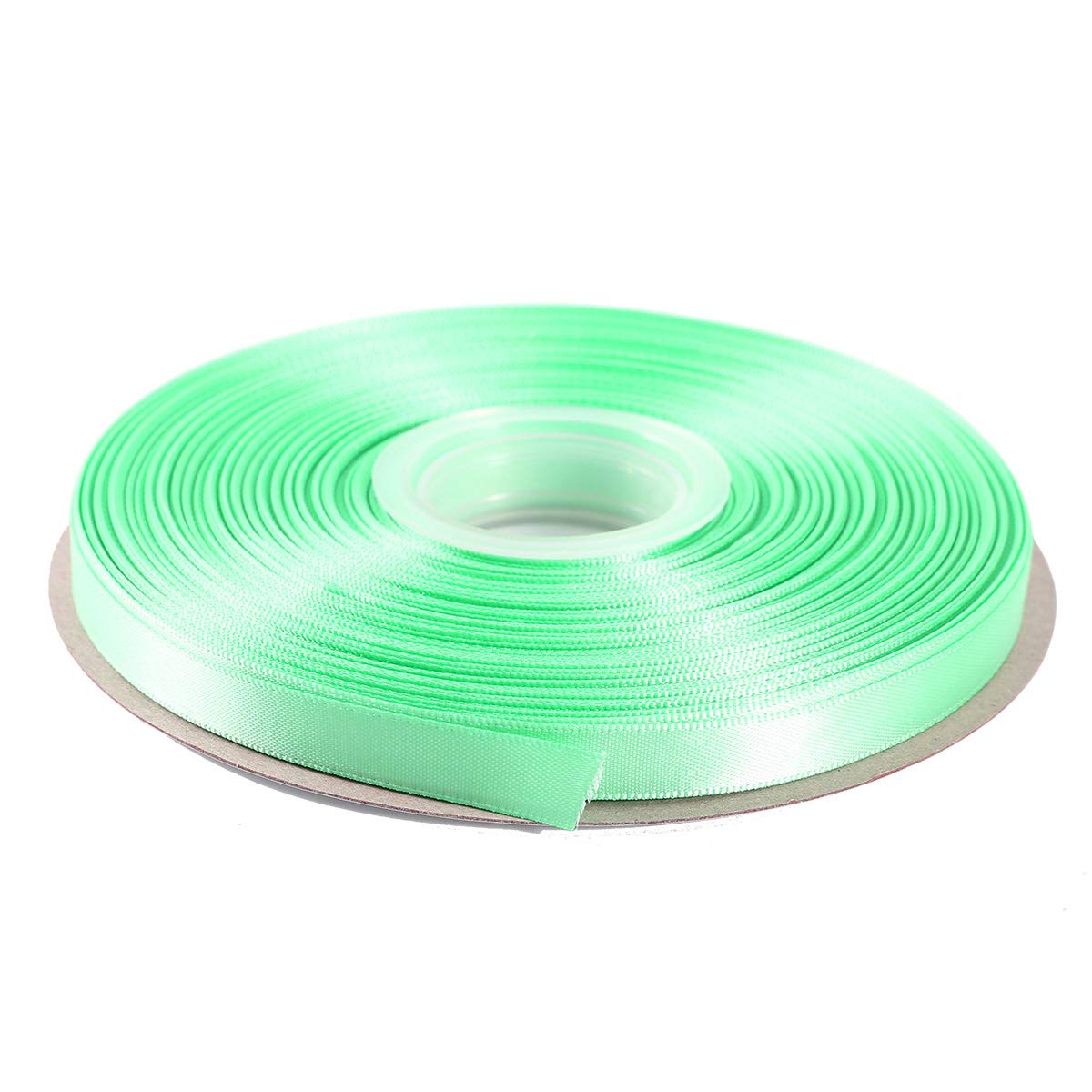 ITIsparkle 9mm Double Faced Satin Ribbon 45 Meters-Roll Set for Gift Wrapping Scrap Books Party Favor Hair Braids Baby Shower Decoration Floral Arrangement Craft Supplies, Aqua Ribbon