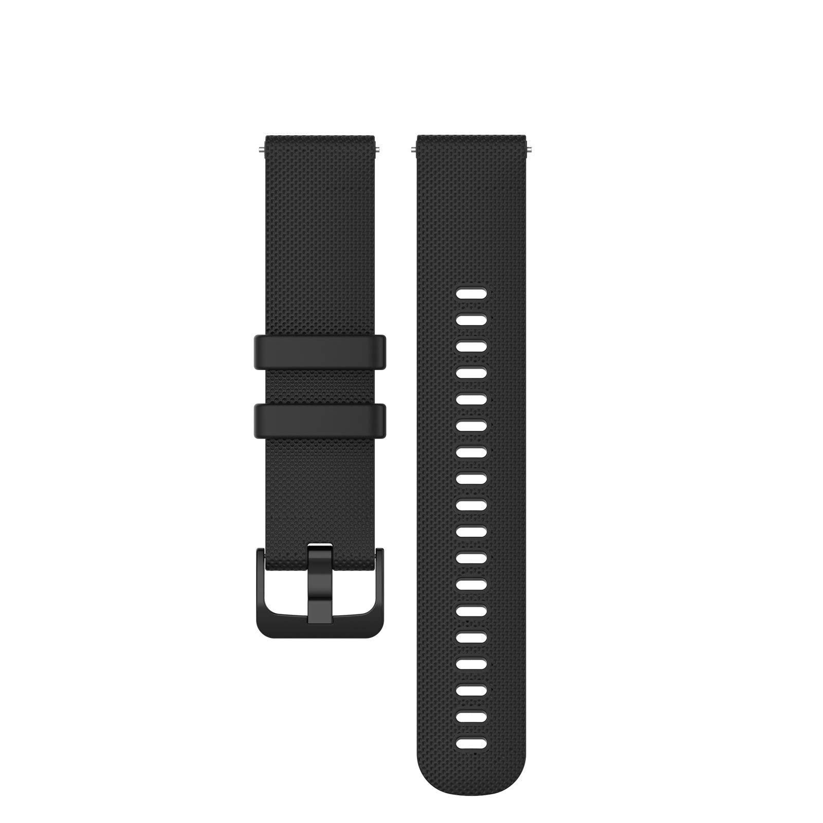 LOKEKE for Garmin Forerunner 745 Replacement Wrist Band - Replacement Silicone Wrist Watch Band Strap With QuickFit For Garmin Forerunner 745(Silicone Black)