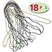 JOYIN 96 PCS Mardi Gras Party Supplies with 18 Beads Beaded Necklace, LED 6 Masks, 72 Temporary Tattoos, Mardi Gras Party Favors Set