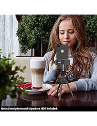 Neewer - Soporte vertical para smartphone con soporte de trípode de 1 4 pulgadas   adaptador de trípode para iPhone XS MAX XS XR X  8, Samsung S9+  S9 S8 y otros teléfonos de 1,9-3,9 pulgadas de ancho