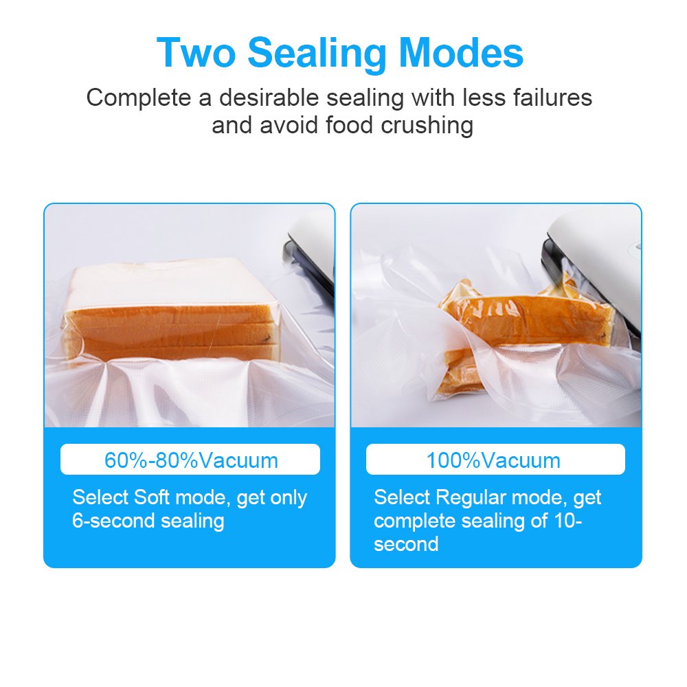 Machine Sous Vide, Crenova 3-in-1 Appareils de Mise Sous Vide avec Kit de De Démarrage Comprenant Coupe-sac, Tuyau D’aspiration et Sachets pour Préservation D’aliments Secs et Humides (Noir)