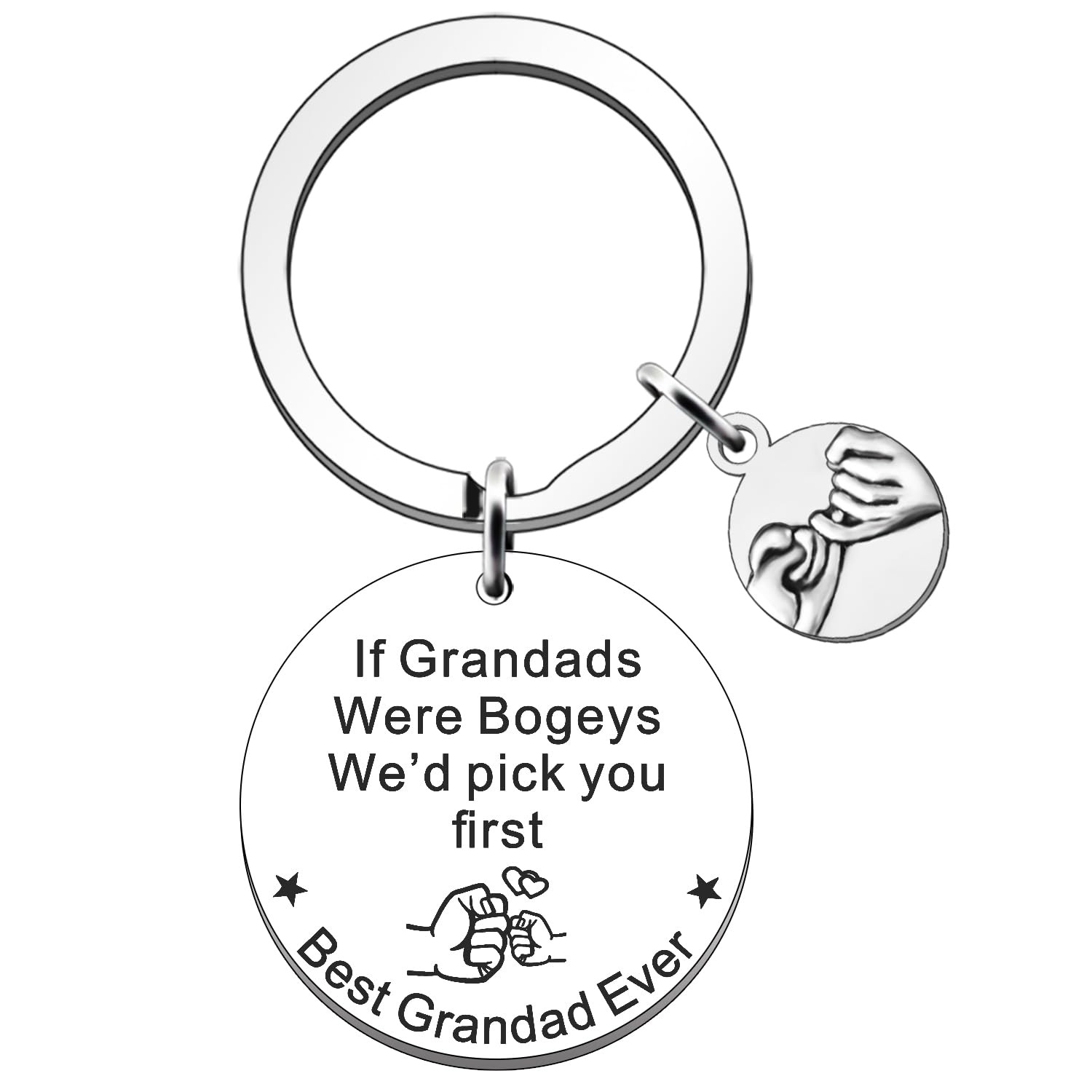 FMCC Grandad Gifts -Grandad Birthday Christmas Keyring Fathers Day Gift If Grandads Were Bogeys We'd Pick You