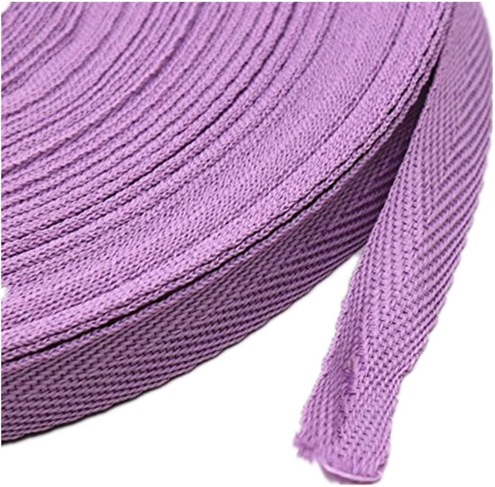 Ribbon Family 12mm width cotton twill tapes 5 Meters for sewing (Purple