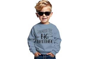 AG AGUU Promoted to Big Brother Sweatshirt Toddler Baby Boy Announcement Pullover Long Sleeve Shirt Big Bro Top Fall Clothes