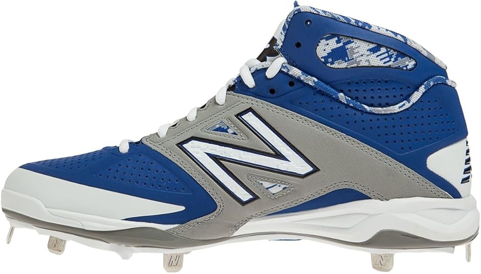 Amazon.com | New Balance Men's 4040V2 Mid Metal Baseball Cleats Blue/Grey 2E 15 | Baseball 