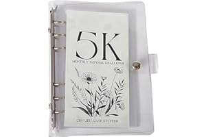 12-Month Envelopes Money Saving Challenge Binder, Budget Binder With Cash Envelopes, Money Saving Challenge Book, Easy and Fu