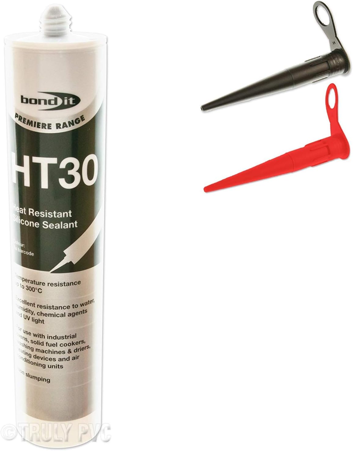 BondIt HT30 RED High Temperature Silicone Sealant EU3 310ml