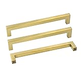goldenwarm Brass Kitchen Cabinet Hardware Gold