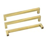 goldenwarm Brass Kitchen Cabinet Hardware Gold