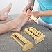 Mystic Ayurveda Manual Body, Leg and Foot Massagers - Set of 3 Reflexology Tools to Relieve Plantar Fasciitis and Muscle Spasms, Promotes Health and Wellness, Wood and Rubber Construction
