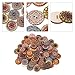 100Pcs Decorative Buttons for Crafts 1 Inch Vintage Wood Buttons with 2 Holes for DIY Sewing Craft Decorative, Mixed Pattern (25mm)