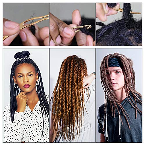 11 Pieces Dreadlock Crochet Hook, Dreadlocks Tool Set Crochet Hooks for Hair Hook Latch Hook