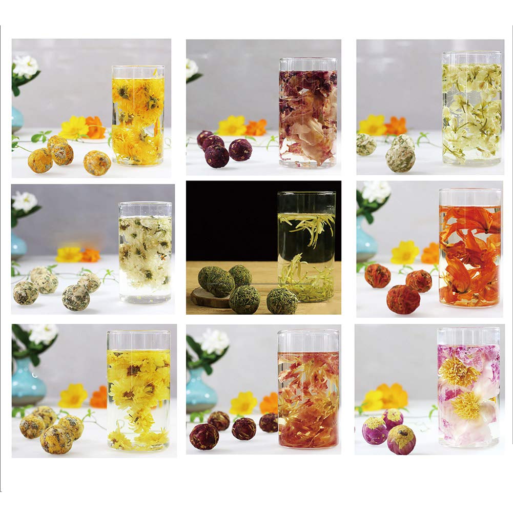 Blooming Flowering Tea Balls Set Decaf Herbal Blooming Tea