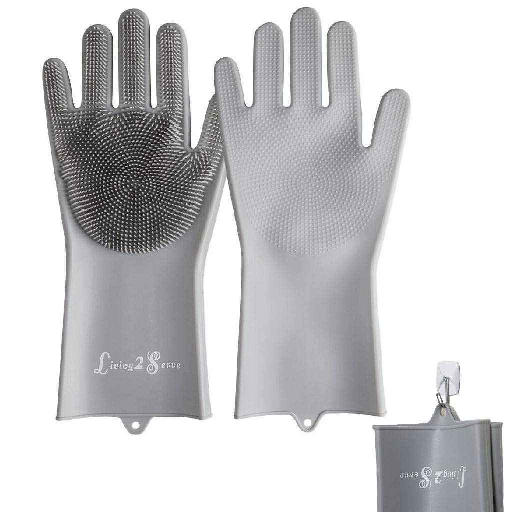 Dish Wash Gloves Magic Silicone Dishwashing Gloves With Extended