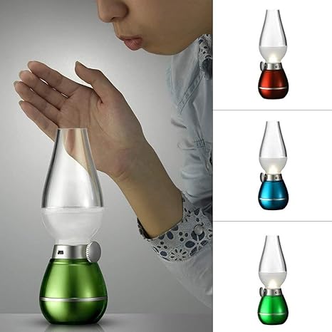 Fortunext Rechargeable LED Retro Blow Emergency Night Light Lamp