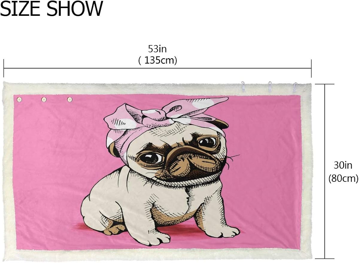 pug blanket amazon