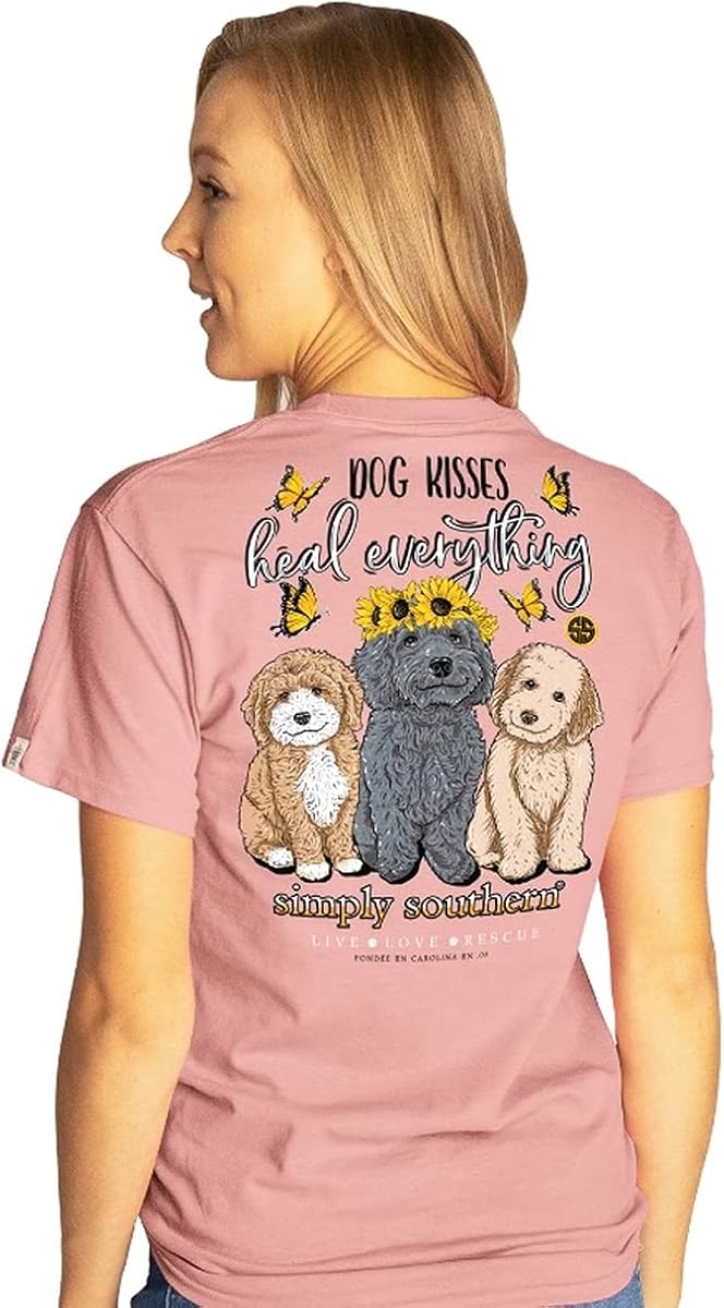 Simply Southern Dog Kisses Heal Everything Short Sleeve T
