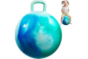 INPODAK Hopper Ball 20 Inch Bouncy Ball with Handle for Kids, Hippity Hop Jumping Bouncer Hopping Toy for Boys Girls Ages 5-9 with Pump and Gift Box Great Gift for Birthday Holiday
