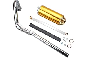 YLQYYH Muffler Exhaust Pipe Bikes CRF XR50 SDG SSR TTR YCF 50-125cc Pit Trail Dirt pit dirt bike motorcycle