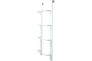 Redi-Exit Fire Escape Ladder – Ladders for Egress Basement Window Well Covers Outside, Small Ladder for Fire Emergency Home Safety, Ladder Hook for Egress Window Steel