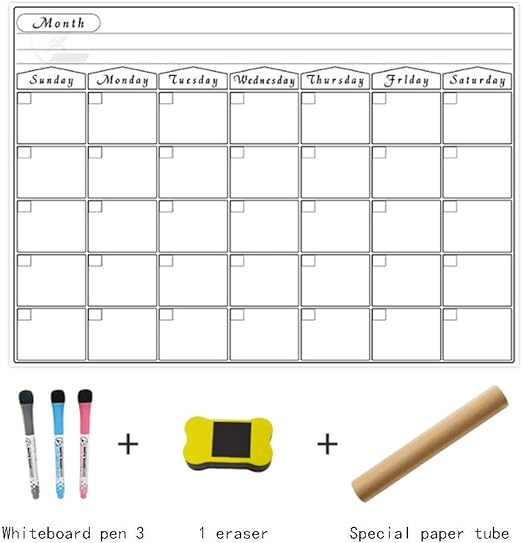 17" x Calendar Pad for Refrigerator，Calendar Planner Daily Planner