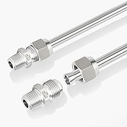 TAISHER 2PCS Forging of 304 Stainless Steel JIC