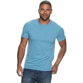 Sonoma Goods for Life Men's Supersoft Solid Crewneck Tee (Blue, Medium)